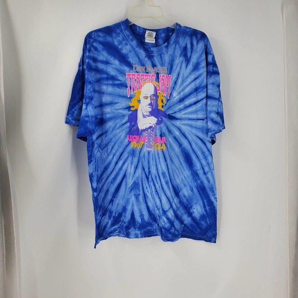 DAVID MASON Traffic Jam world tour Men 2XL Blue Tie Dye graphic T-Shirt - Picture 1 of 3